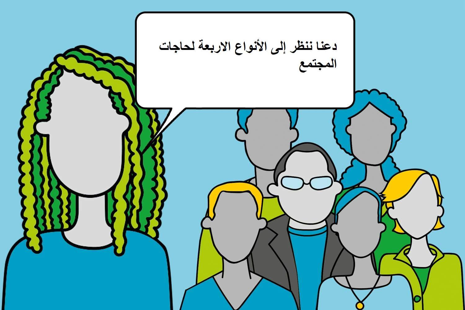 أربع انواع من حاجات المجتمع